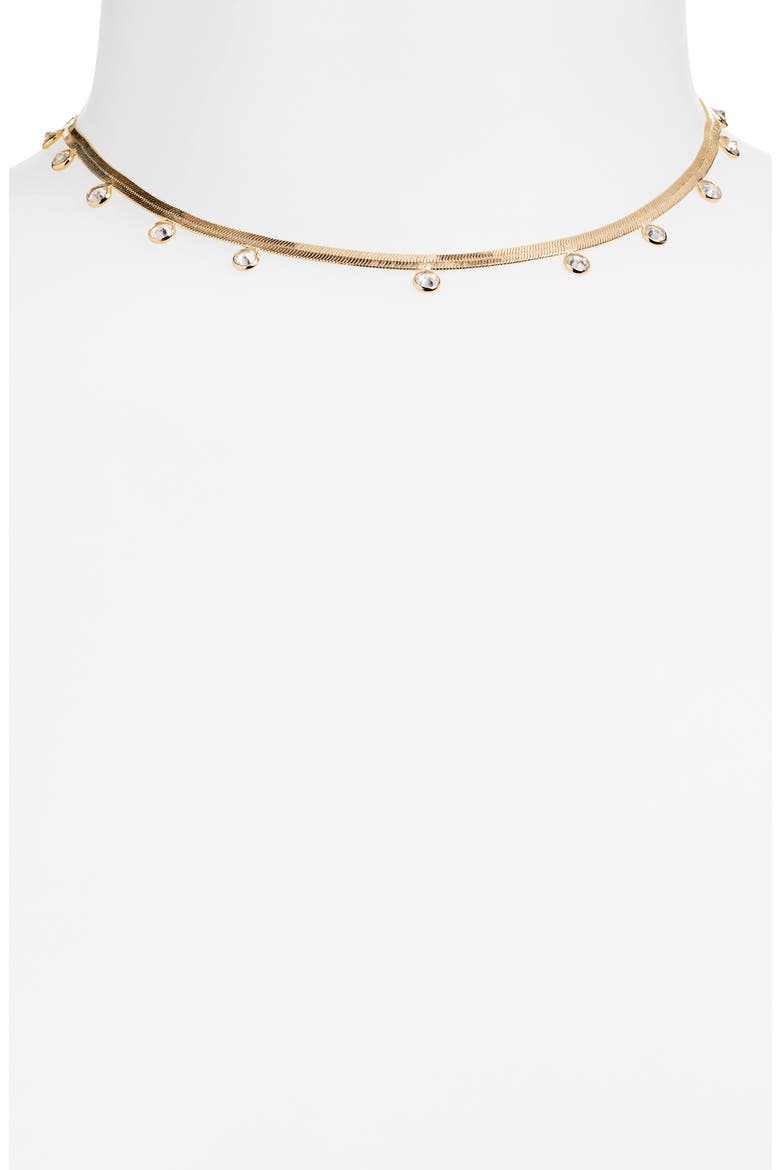 Lila Choker Necklace, Alternate, color, GOLD