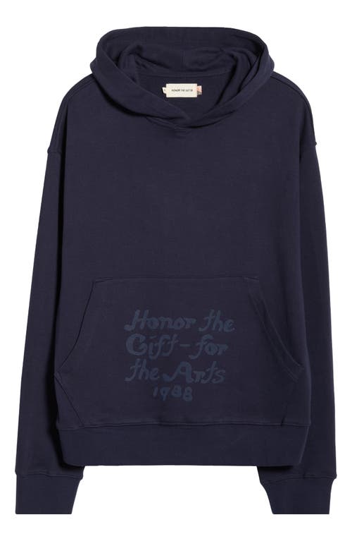 Honor The Gift Reverse Hoodie In Blue