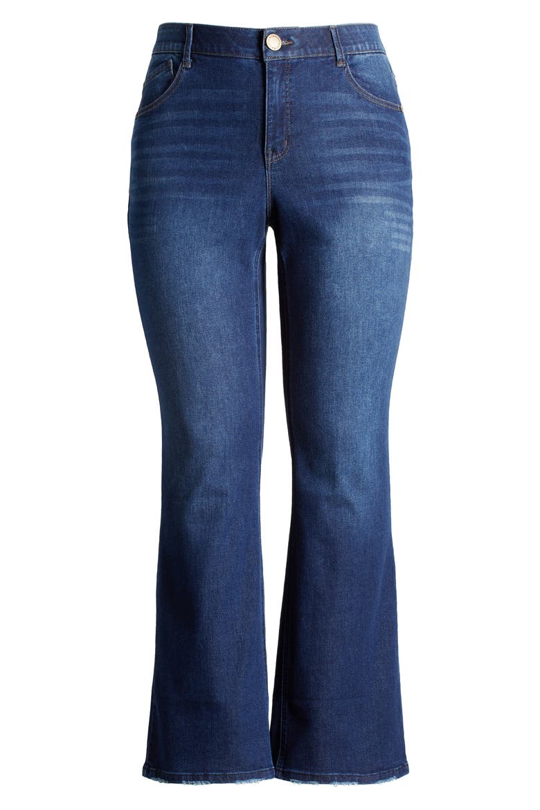 Madison 'Ab'Solution High Waist Bootcut Jeans, Alternate, color, BLUE
