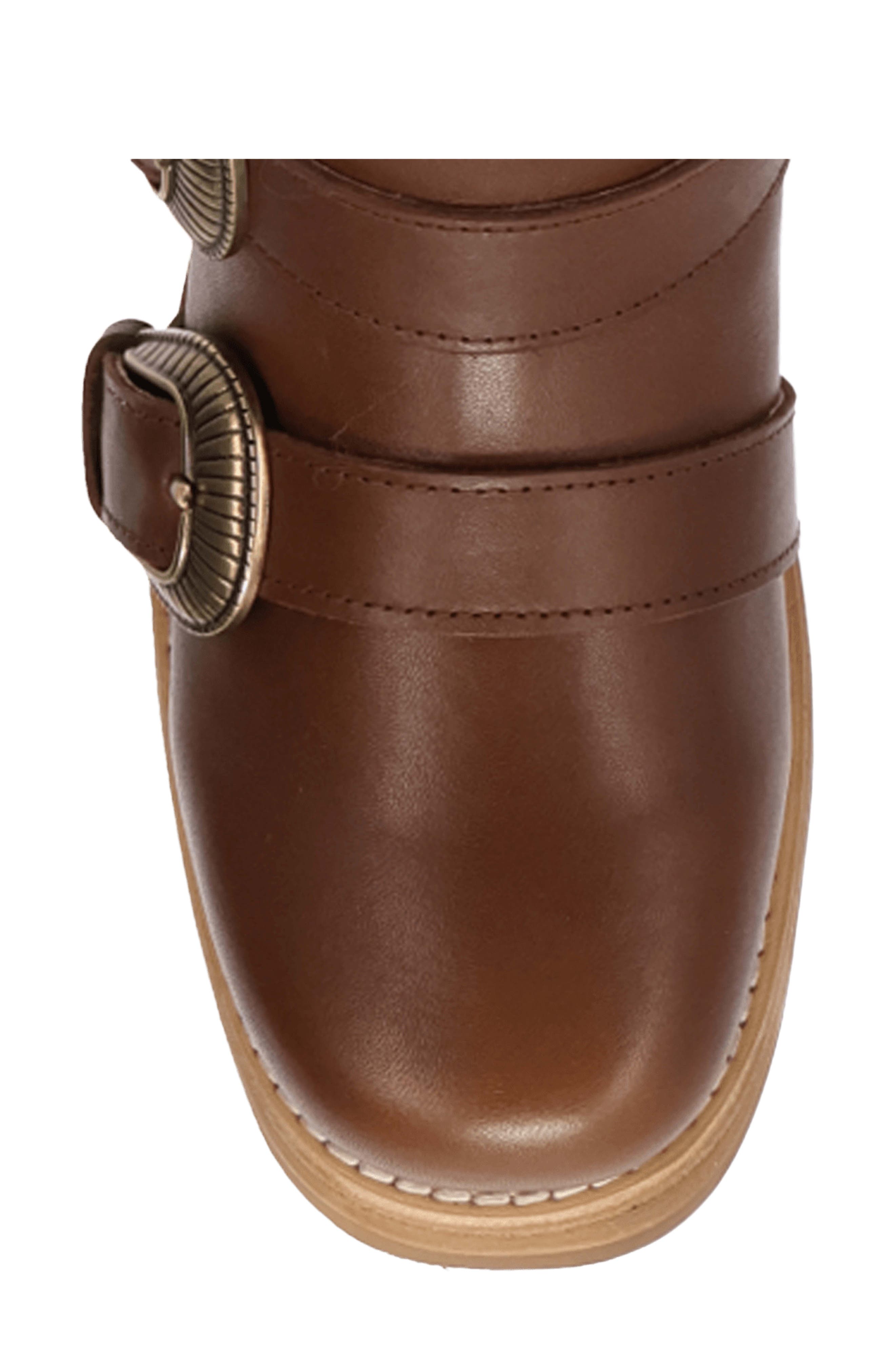 Topanga Buckle Strap Bootie, Alternate, color, BROWN