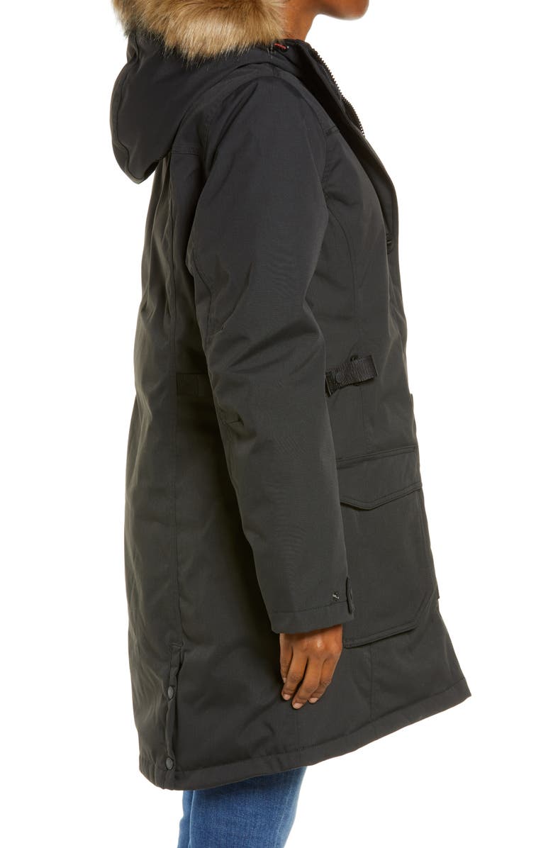 L.L.Bean Maine Mountain 650 Fill Power Down Parka with Removable Faux Fur Trim, Alternate, color, 