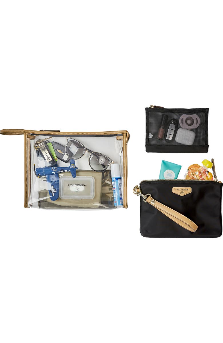 TWELVElittle 3-in-1 Set of 3 Zip Pouches, Alternate, color,