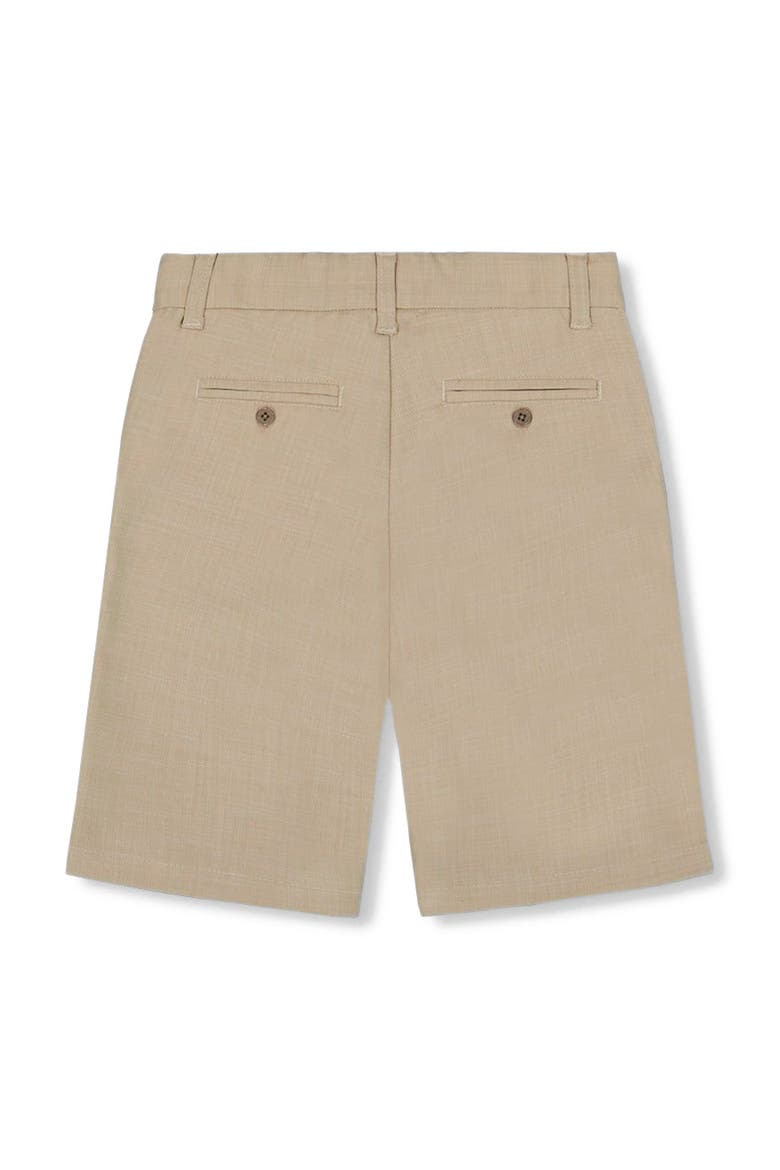 Little Boy's Slant Pocket Bermuda Shorts Light Taupe, Alternate, color, Light Taupe