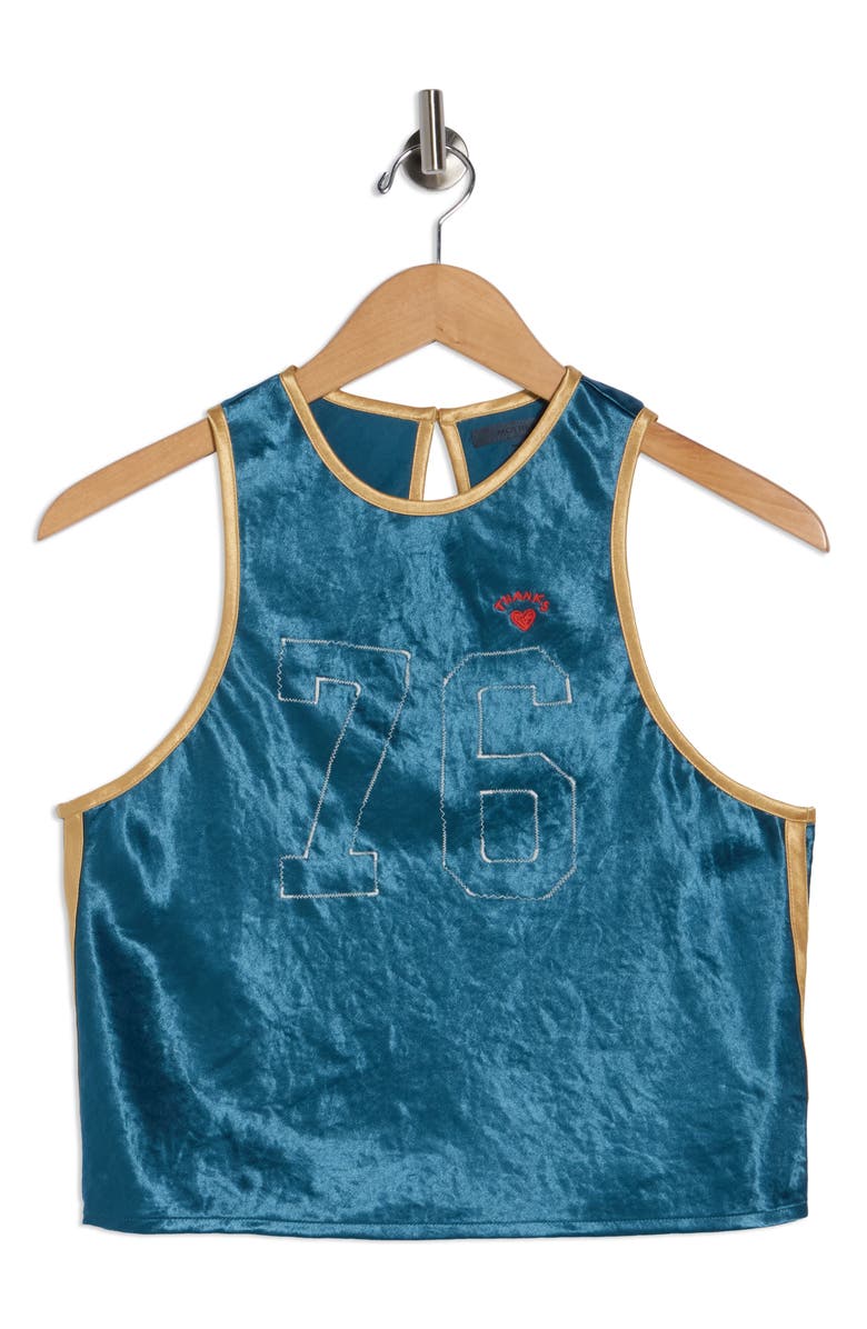 MOTHER The Athletic Tank, Alternate, color, Teamwork Marine And Yellow