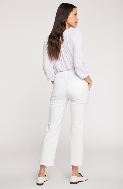 Nydj Petites Marilyn High Rise Ankle Jeans In Optic White In White