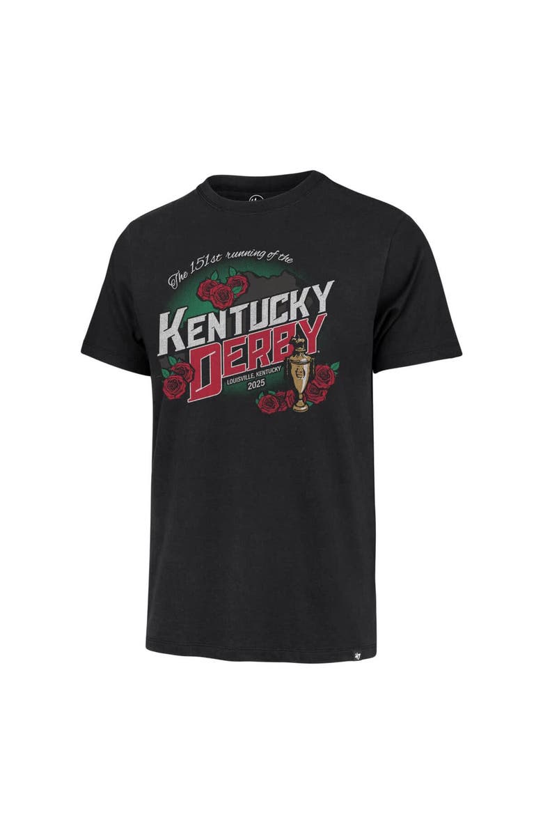 '47 Men's '47  Black 151st Kentucky Derby Trophy Franklin T-Shirt, Alternate, color, 