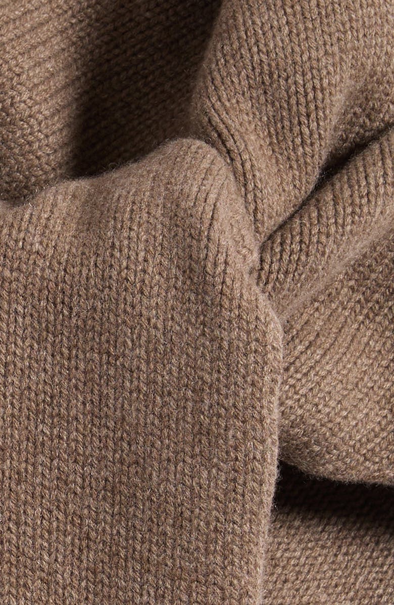 NACKIYÈ Queen's Guard Hooded Merino Wool & Cashmere Scarf, Alternate, color, Cappuccino