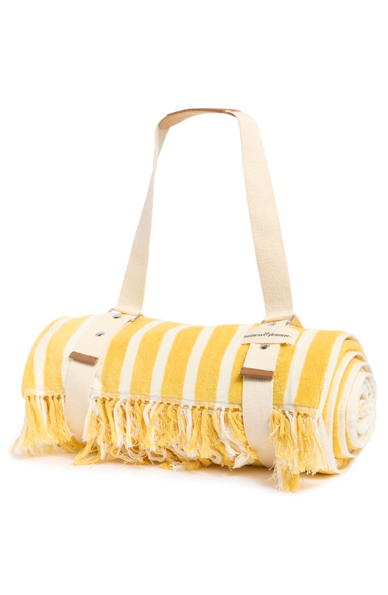 BUSINESS AND PLEASURE CO Monaco Mimosa Beach Blanket, Alternate, color, Monaco Mimosa Stripe