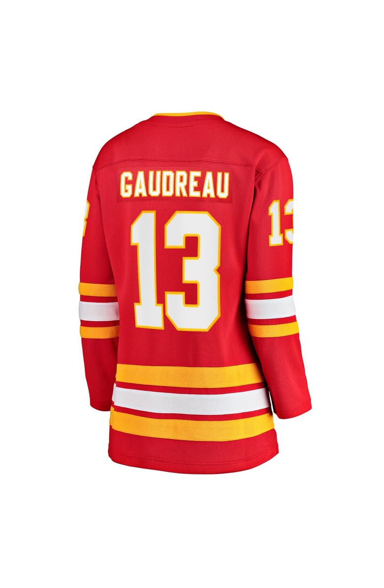 FANATICS Women's Fanatics Branded Johnny Gaudreau Red Calgary Flames Home Premier Breakaway Player Jersey, Alternate, color, 