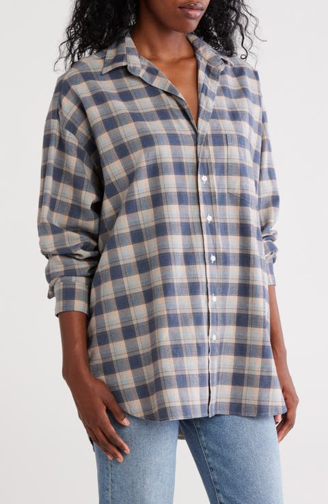 Shirley Plaid Oversize Button-Up Shirt
