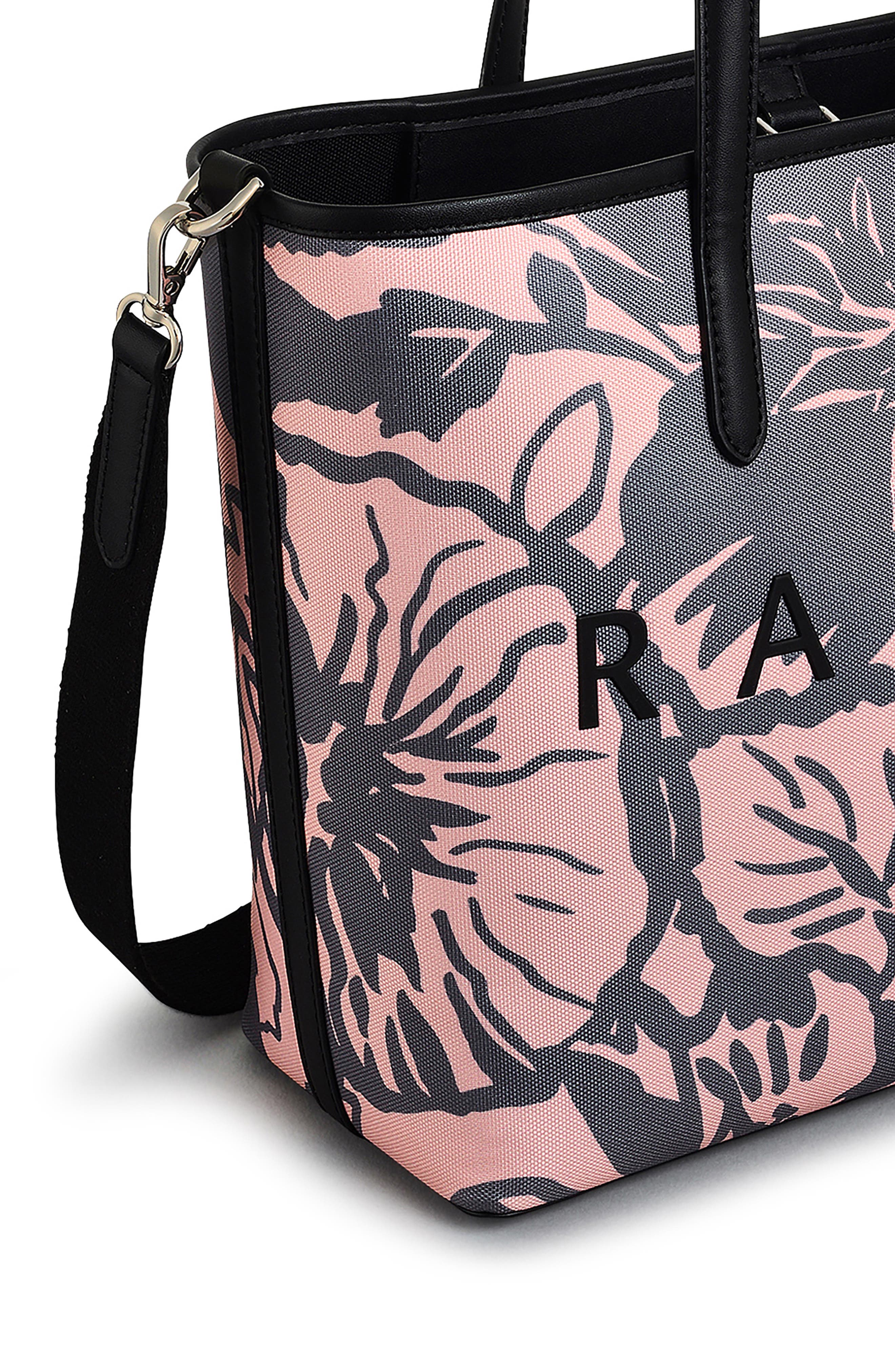 Radley Southwell Gardens Floral Medium Crossbody Bag, Alternate, color, Black/Pink