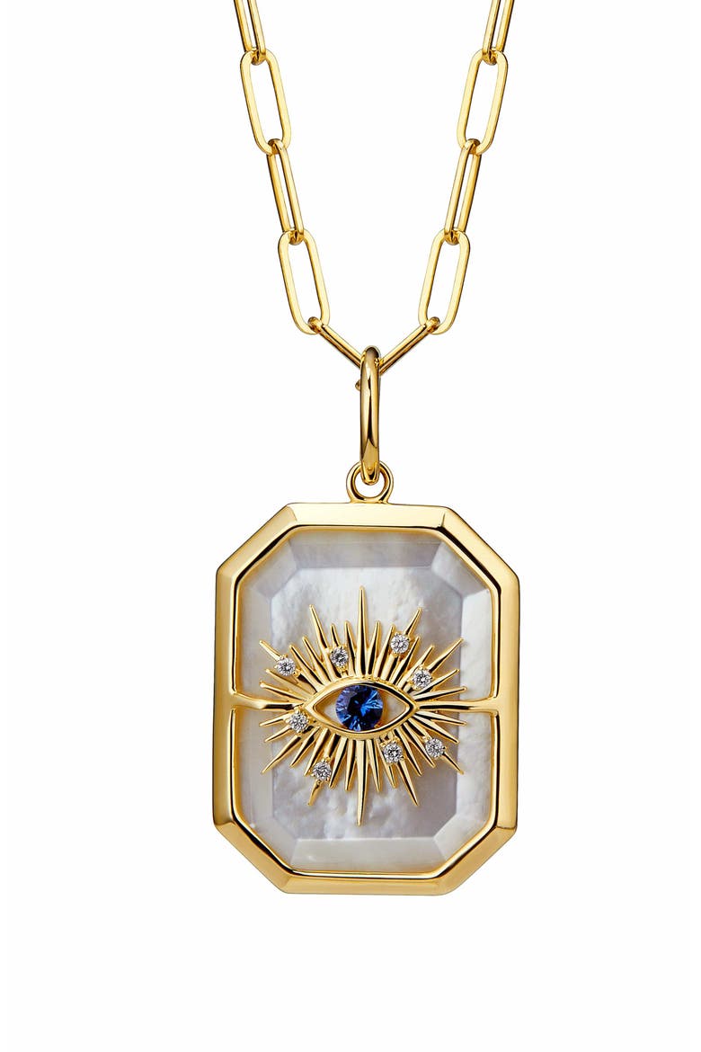 Eye of The Cosmos Necklace, Main, color, Mother of Pearl