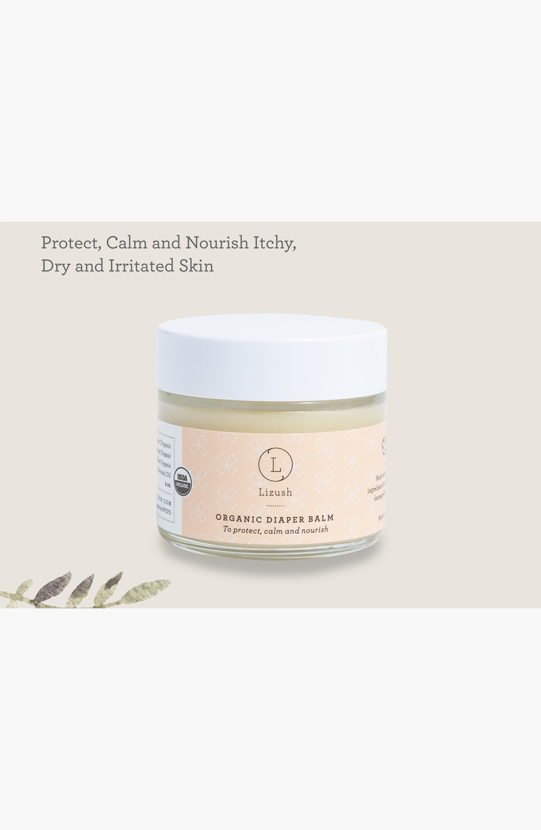 Lizush ORGANIC DIAPER BALM, Alternate, color, NO COLOR