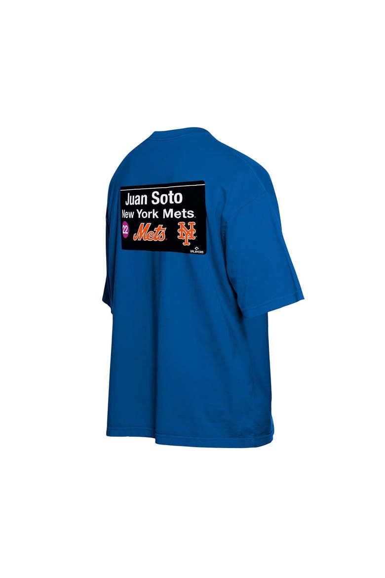 Men's New Era Juan Soto Blue New York Mets Sign Player T-Shirt, Alternate, color, Blue