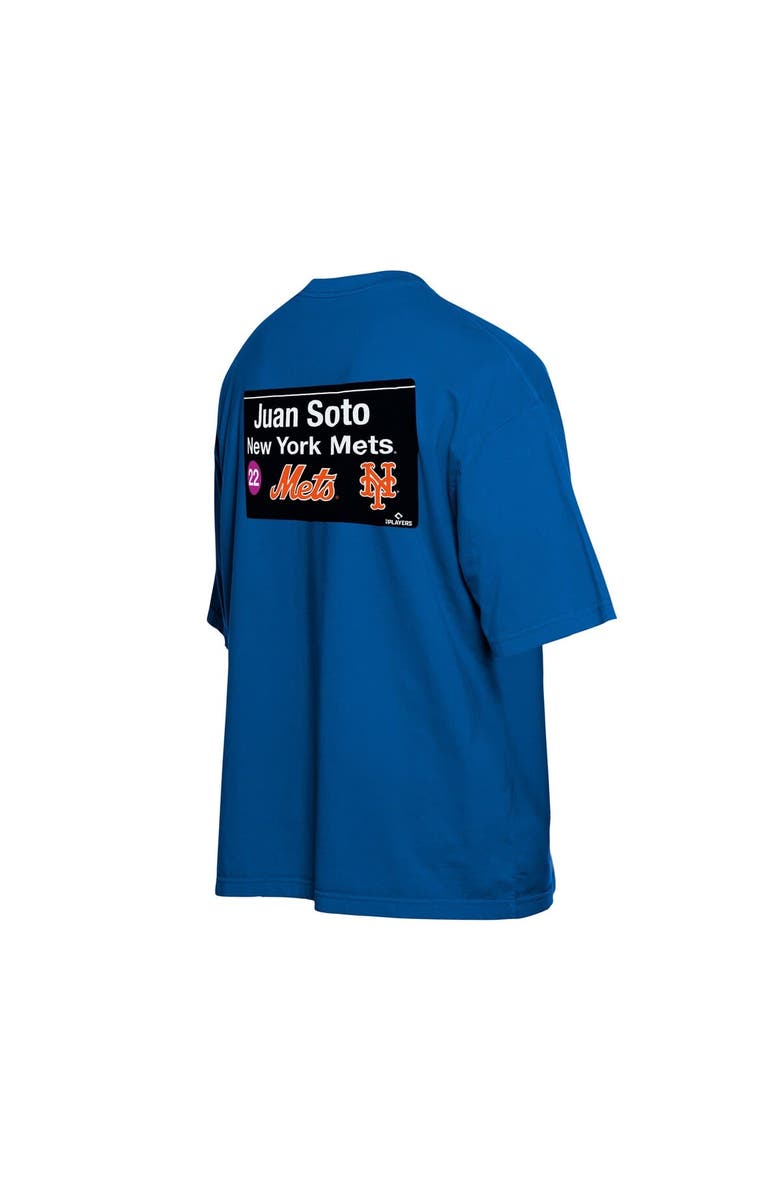New Era Men's New Era Juan Soto Blue New York Mets Sign Player T-Shirt, Alternate, color, Blue