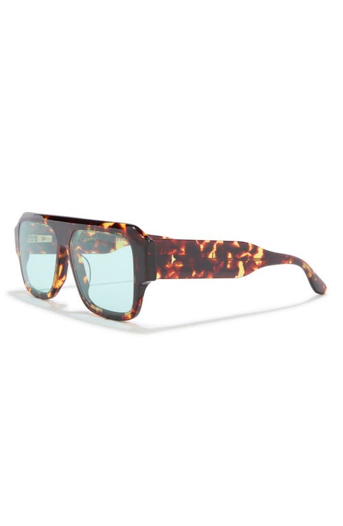Dezi Miami 56mm Flat Top Sunglasses In Brown