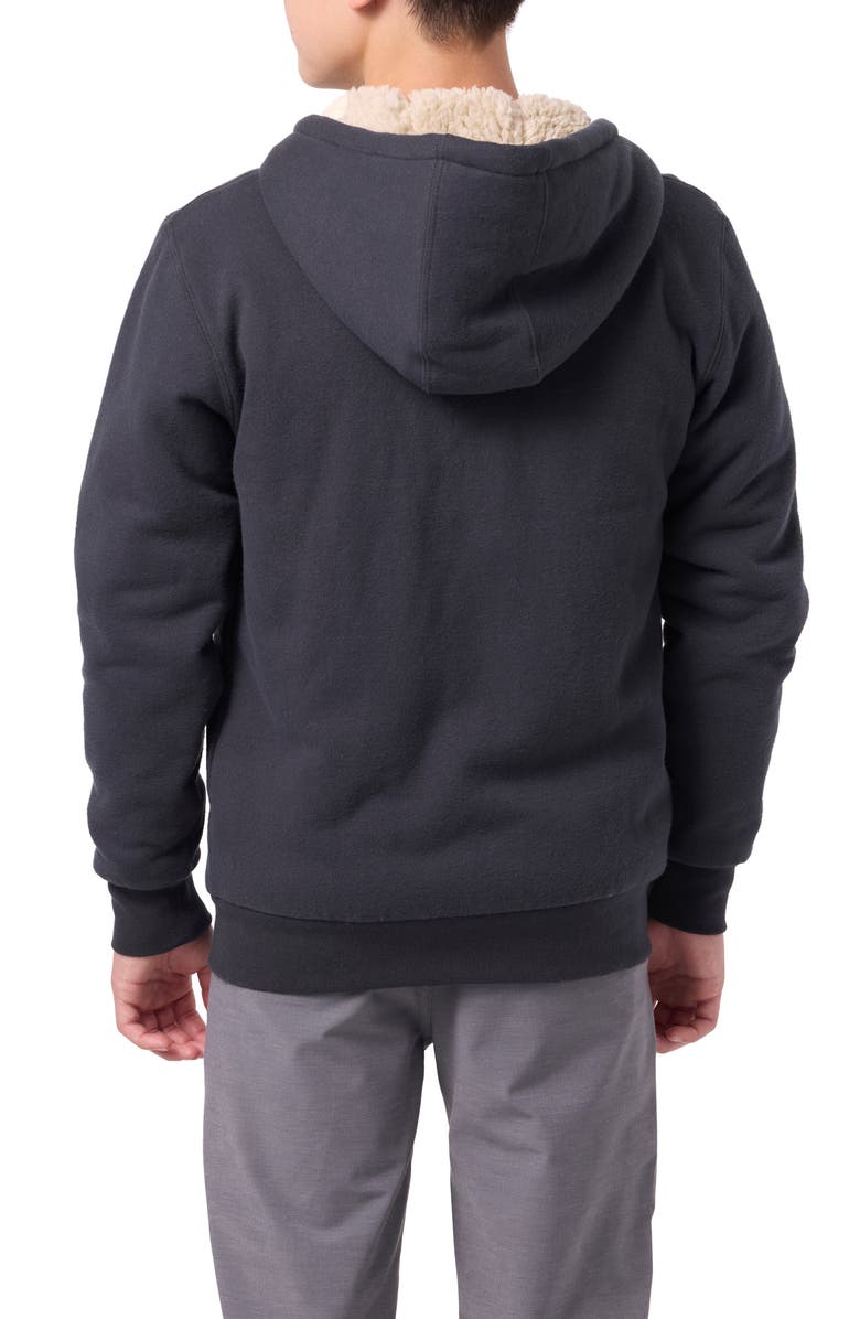 O'Neill Kids' Fifty Two Faux Fur Lined Zip-Up Hoodie, Alternate, color, Phantom