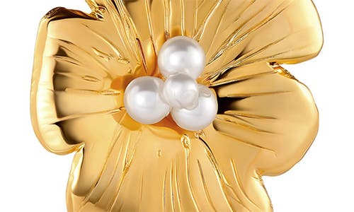 Christina Caruso Small Poppy Stud Earrings In 14k Gold