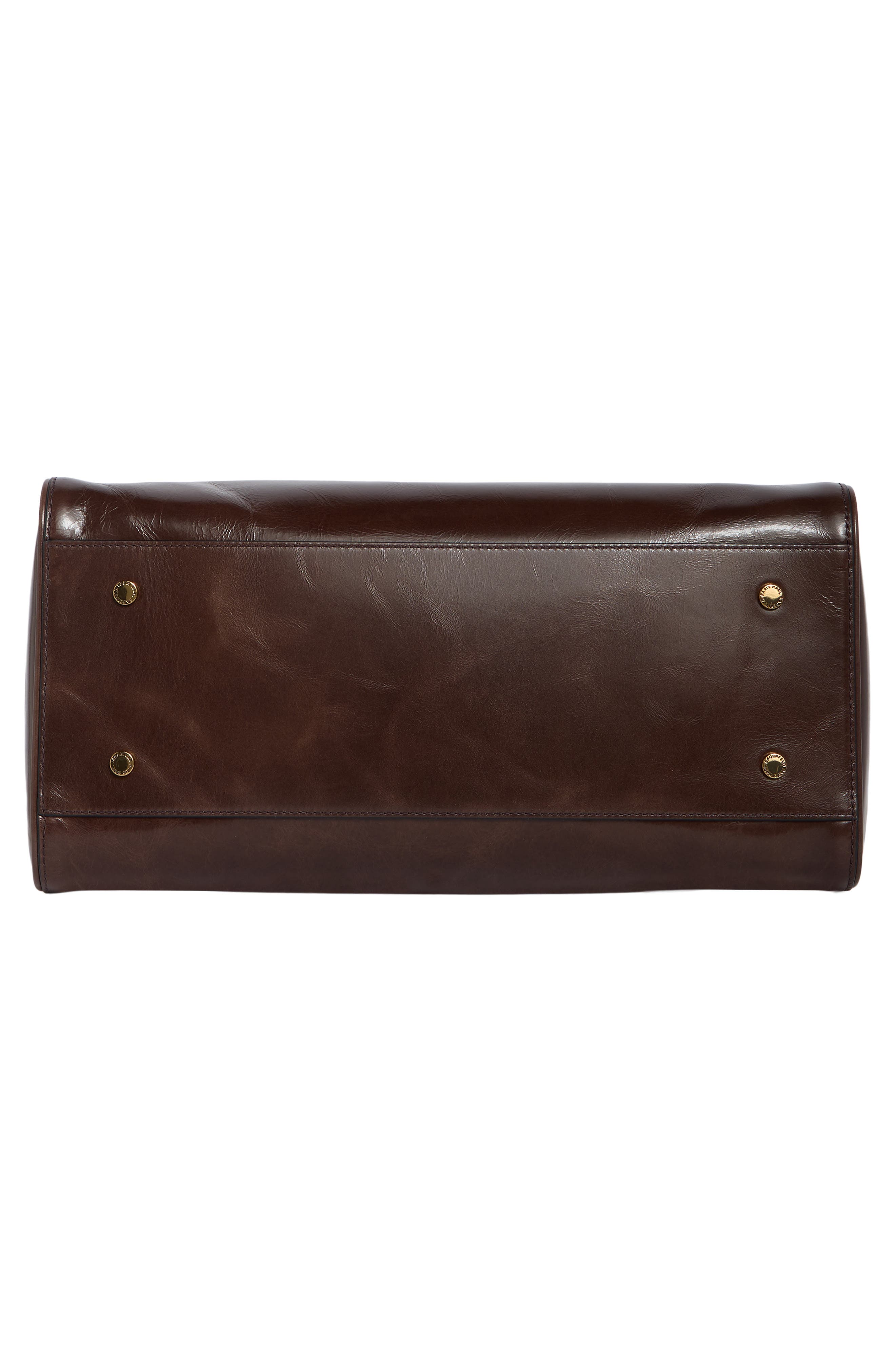 Perette Leather Satchel, Alternate, color, ESPRESSO