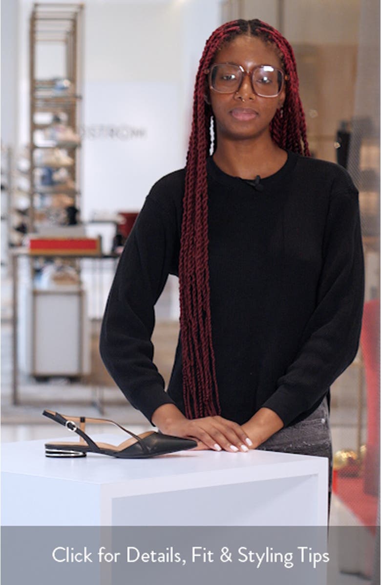 Hawaii Pointed Toe Slingback Flat, sales video thumbnail