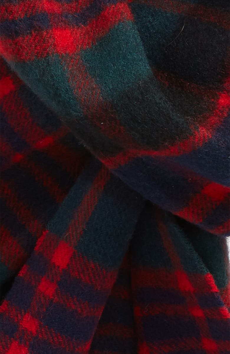 Barbour New Check Lambswool & Cashmere Scarf, Alternate, color, 