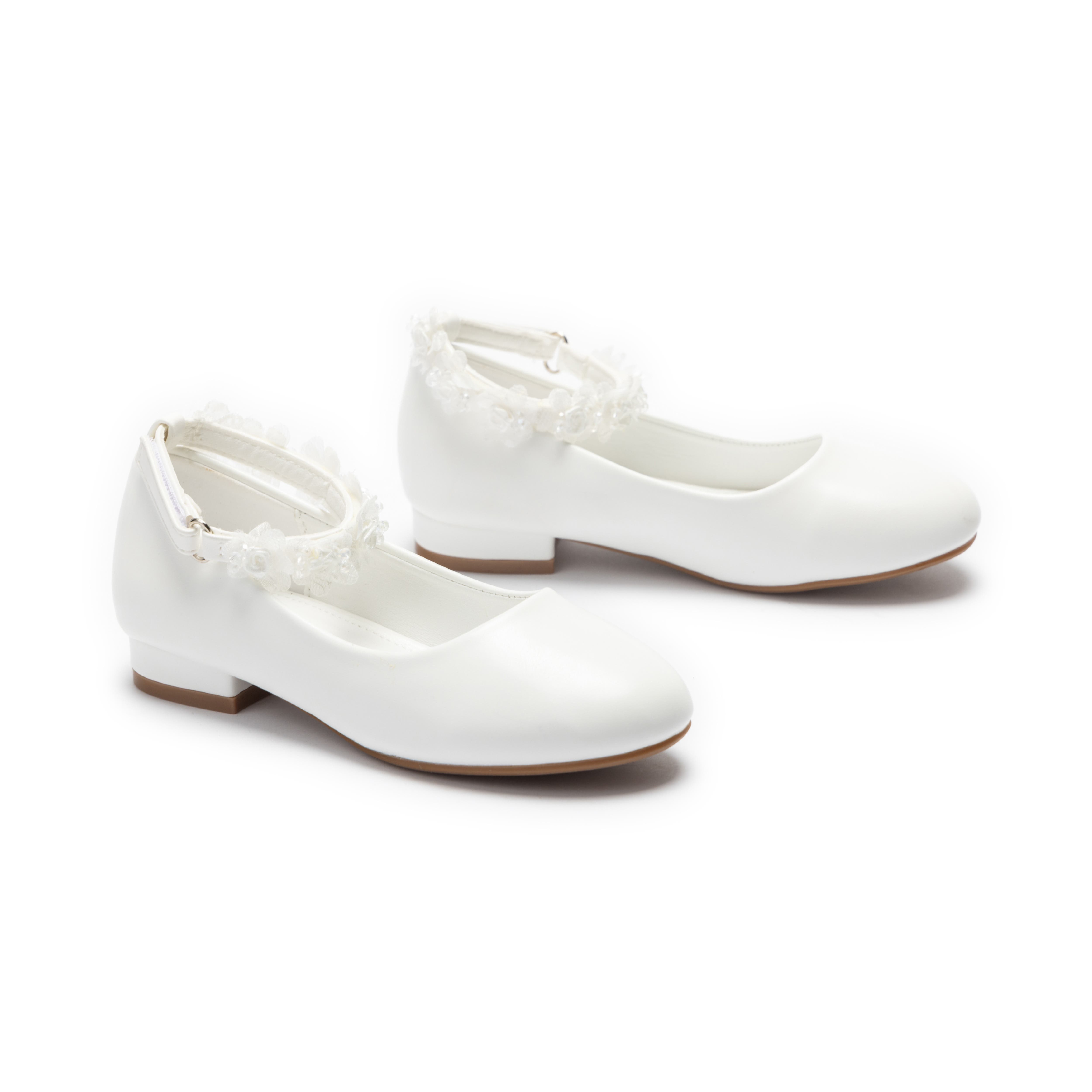 Seraphina Floral Shoes, Alternate, color, White