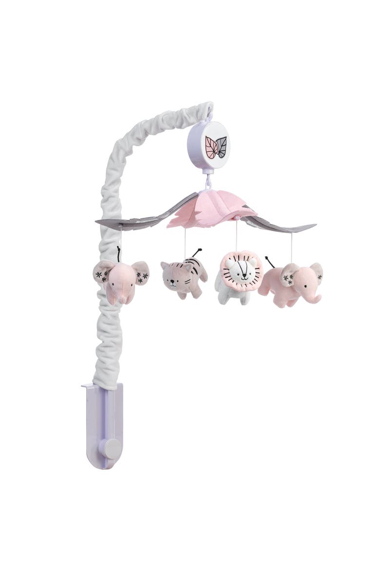 Happy Jungle Musical Baby Crib Mobile Safari Animals Soother Toy, Alternate, color, Multicolor