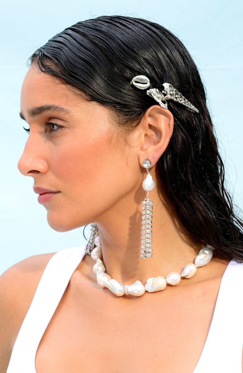 Venessa Arizaga Ocean Dream Earrings, Alternate, color, Silver