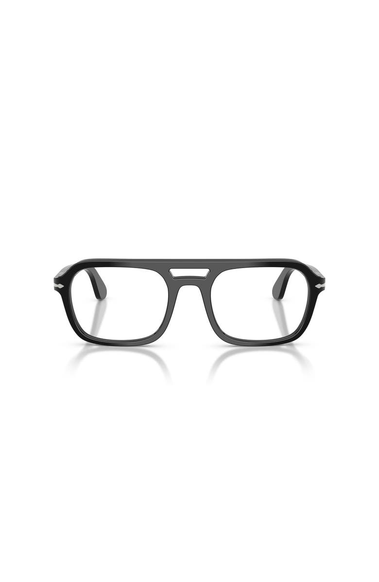 Persol 56mm Square optical glasses, Alternate, color, Black
