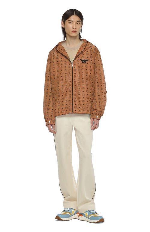 MCM Monogram Print Windbreaker in ECONYL® in Brown at Nordstrom, Size Medium