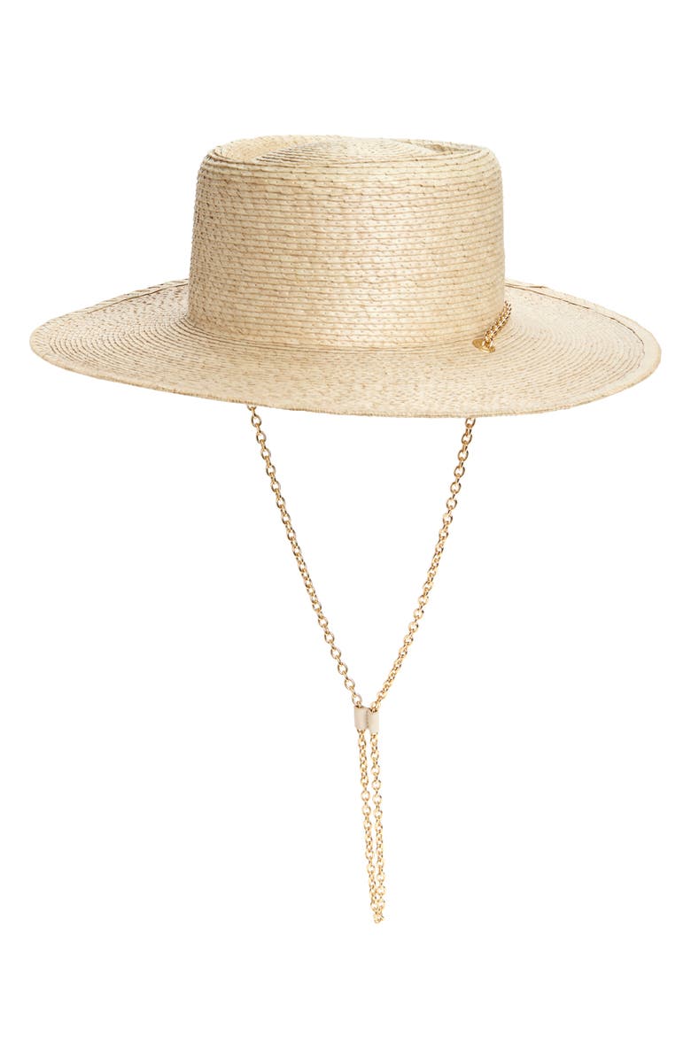 rag & bone Jacque Boater Hat, Main, color,