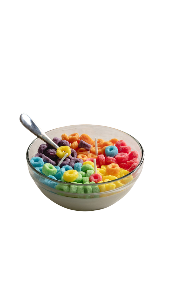 Fruit Loops Cereal Candle, Alternate, color, Candle & Loops