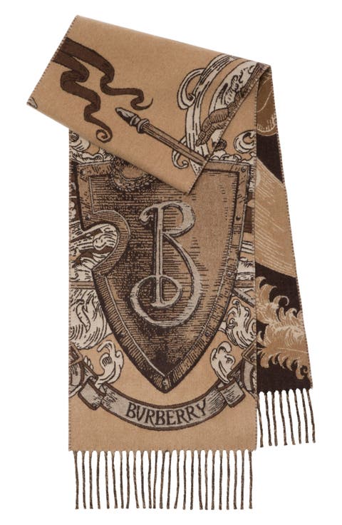 Etched Knight Cashmere Scarf