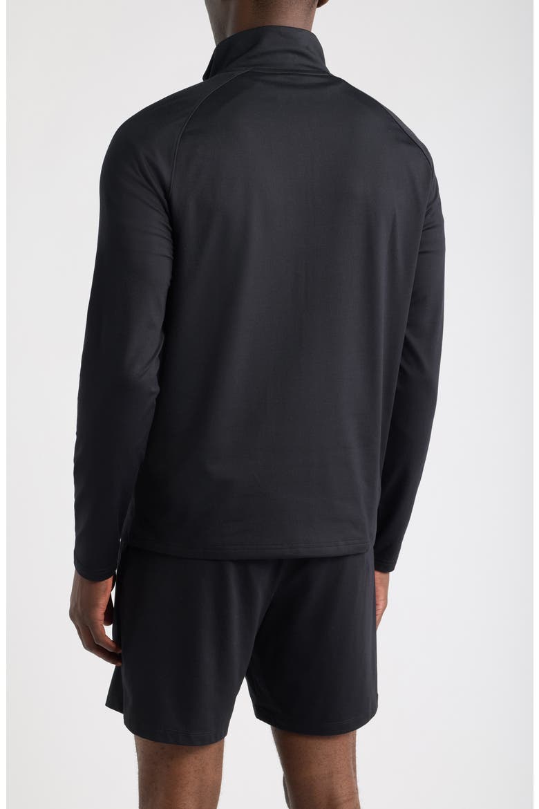 Live-In Half Zip Pullover, Alternate, color, BLACK
