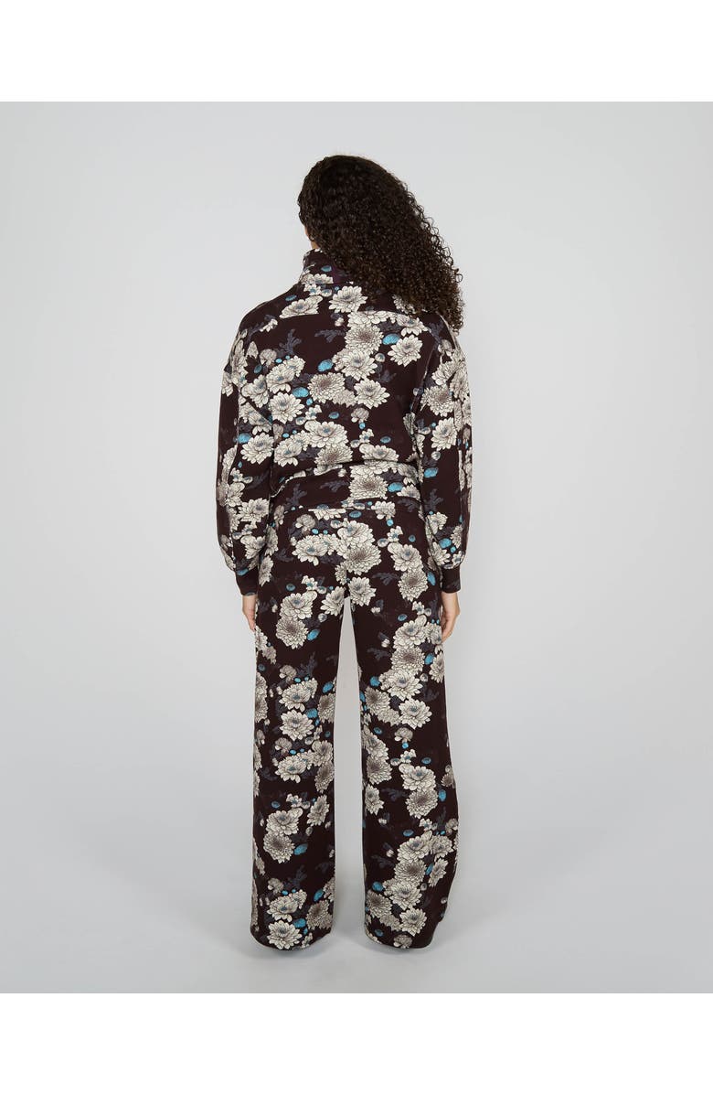 Lords of Harlech June Brushed Knit Crop Jacket, Alternate, color, Serious Floral Black