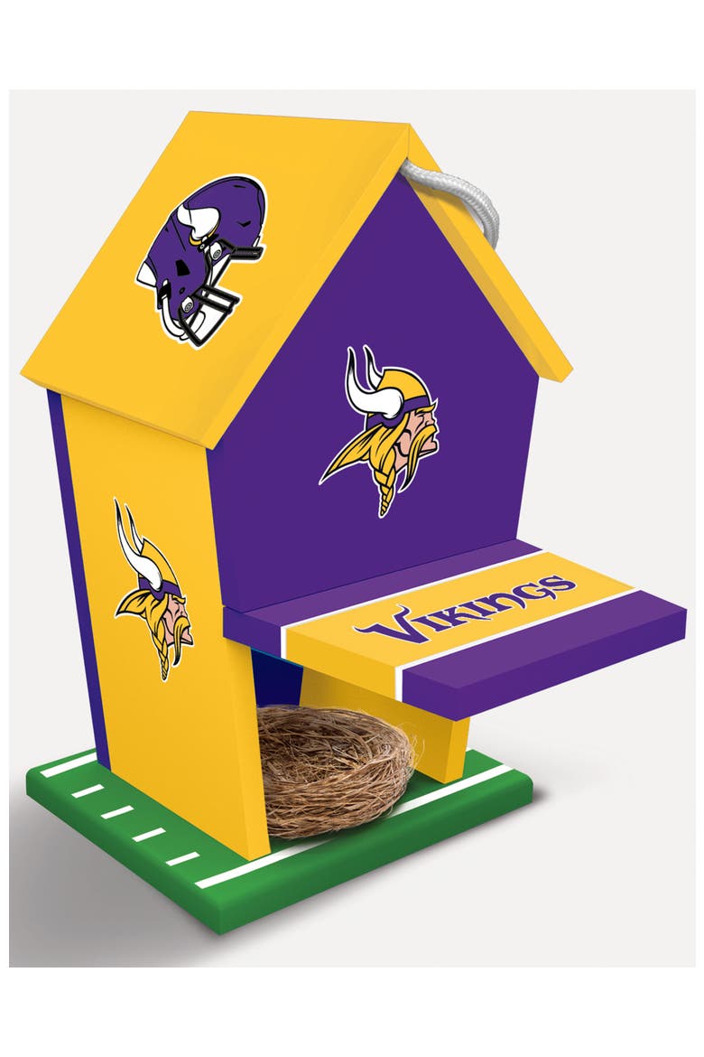 Minnesota Vikings Birdhouse, Alternate, color, Multicolor