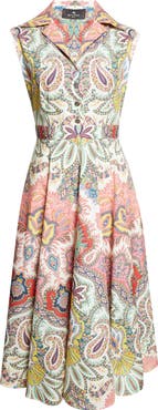 Etro Paisley Print Cotton Poplin Shirtdress