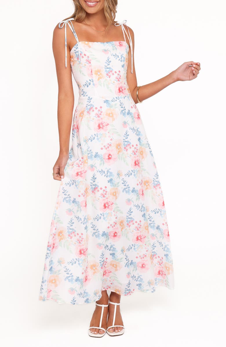 Petal & Pup Jaxon Fit & Flare Maxi Dress, Main, color, Floral