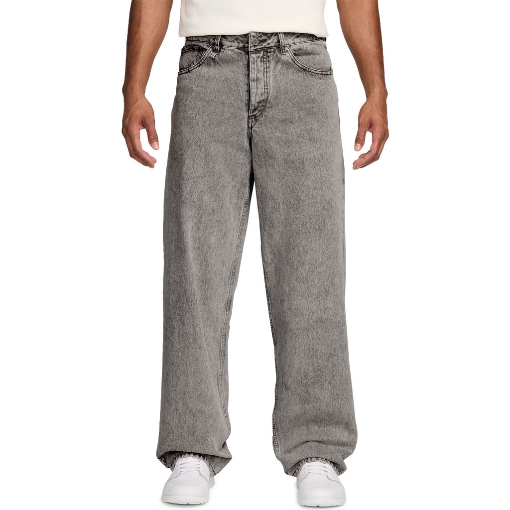 Shop Jordan Air Loose Fit Jeans In Flat Pewter