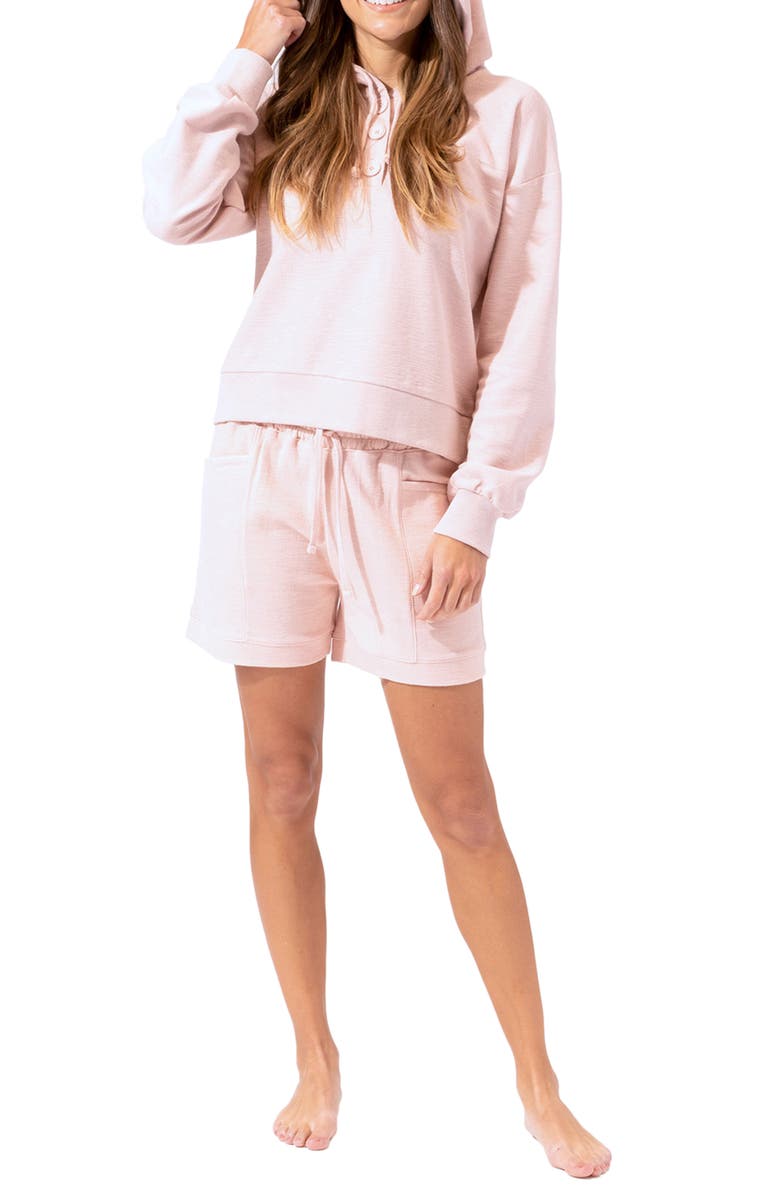 Threads 4 Thought Tanisha Hooded Henley Pullover, Alternate, color, Nomad