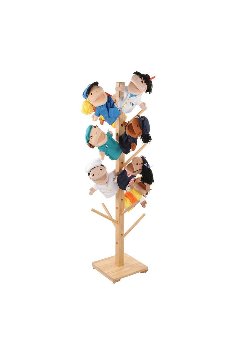 Puppet Storage Tree - 49"H, Alternate, color, Beige