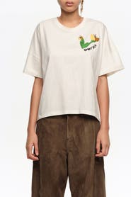 Bimba y Lola Hand Embroidered Logo T-Shirt