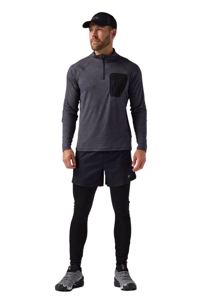 Destination 1/4-Zip Top - Men's, Alternate, color, Turbulence