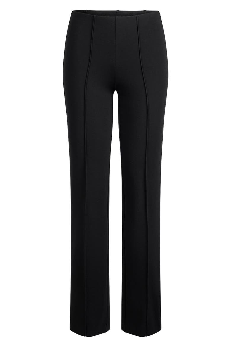 The Essential Collection High Waist Pintuck Straight Leg Pants, Alternate, color, OBSIDIAN