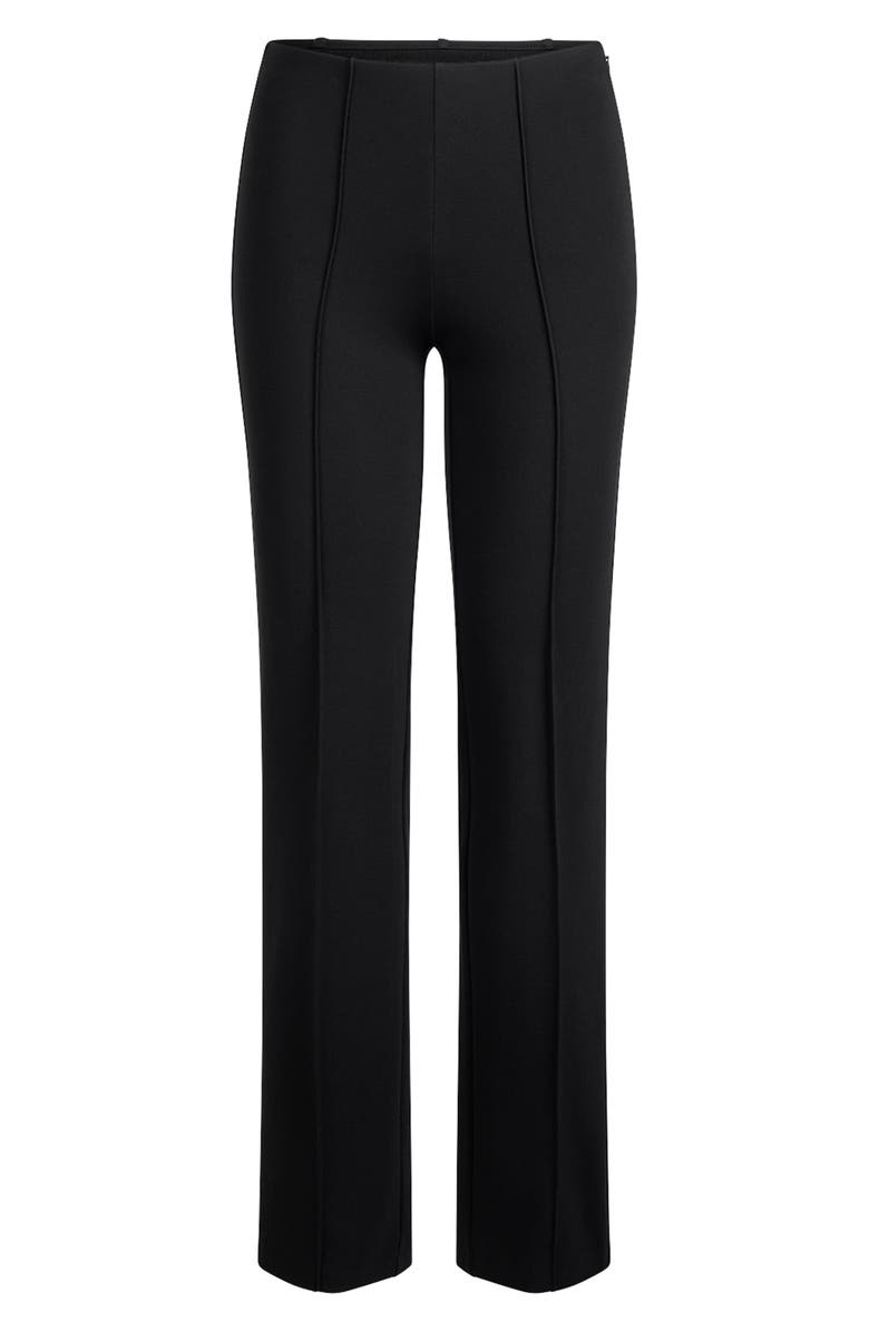 SKIMS The Essential Collection High Waist Pintuck Straight Leg Pants, Alternate, color, Obsidian