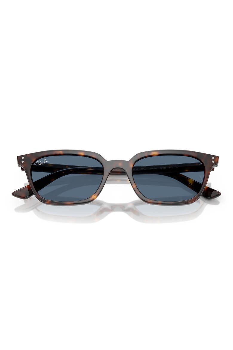 53mm Pillow Sunglasses, Alternate, color, HAVANA/ DARK BLUE