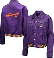 THE WILD COLLECTIVE Women's The Wild Collective Purple Phoenix Mercury Corduroy Button-Up Shacket