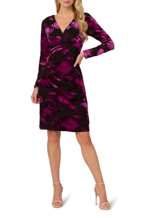 Long Sleeve Velvet Dress