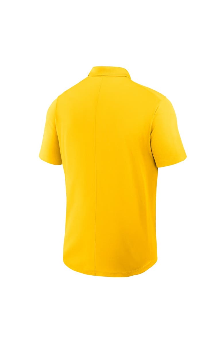 Jordan Brand Men's Jordan Brand Maize Michigan Wolverines Primetime Victory Primary Logo Performance Polo, Alternate, color, Maize