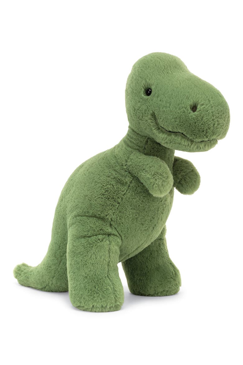 Fossily T-Rex Stuffed Animal, Main, color, GREEN